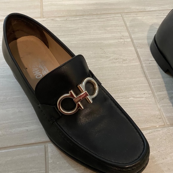 Ferragamo loafers - black